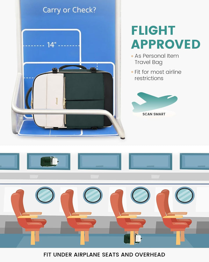 LOVEVOOK: mochila de transporte de 40L, mochila de viaje para mujer...
