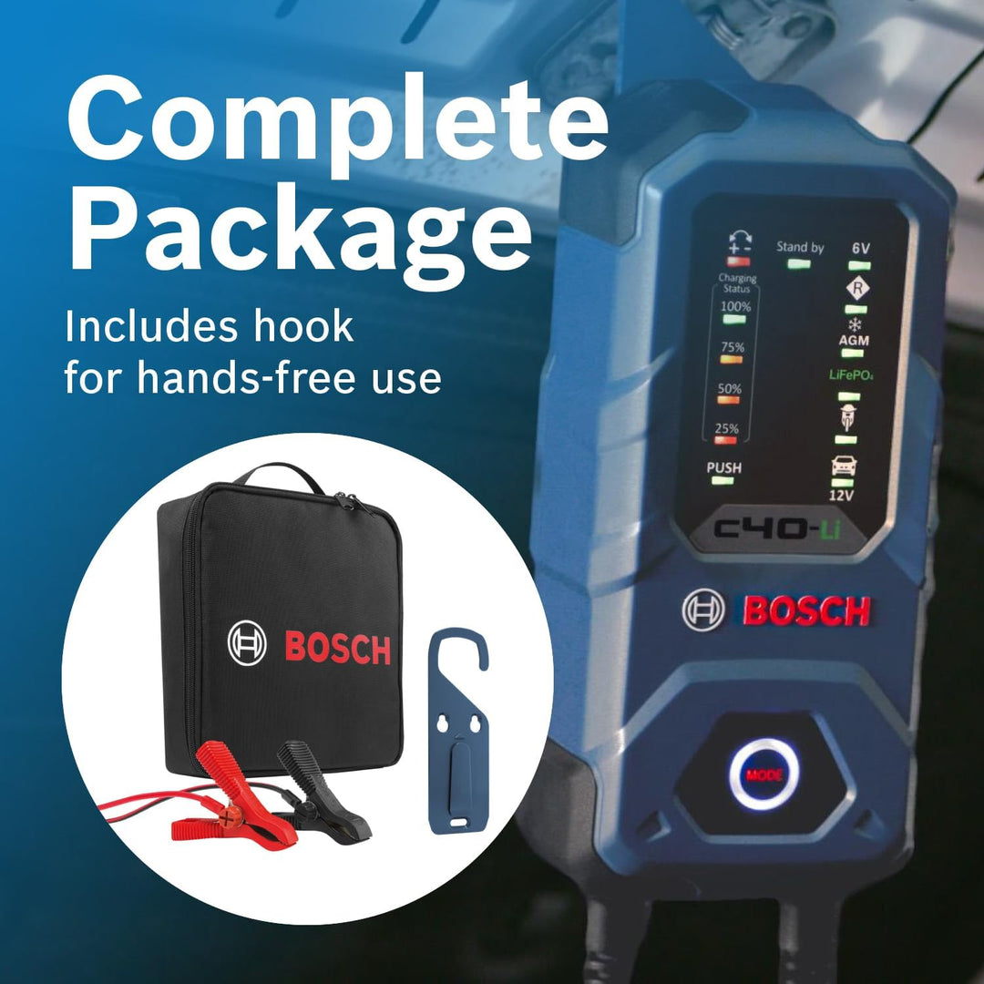 Bosch C40-Li: Cargador de batería de próxima generación de 5A 6V\/1...