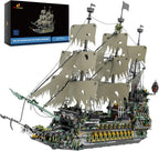 JMBricklayer Set de Construcción de Barco Pirata para Adultos - Modelo de Barco Fantasma el Holandés Errante, 5865 Piezas