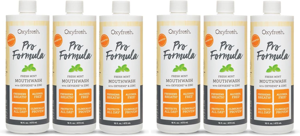 Oxyfresh Pro Formula Enjuague bucal de menta fresca y enjuague