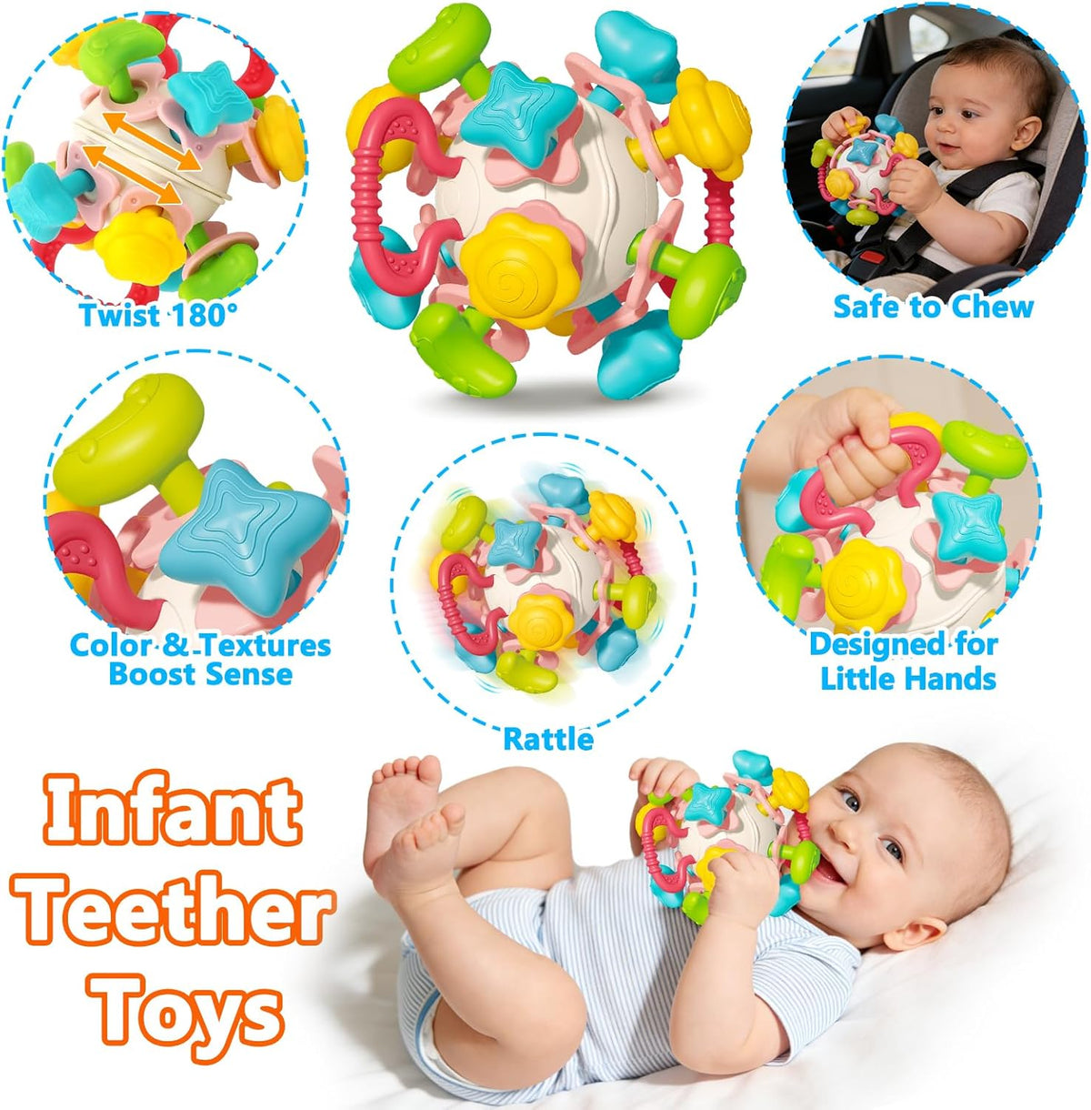 Montessori Toys - Juguetes apilables y tazas para niños pequeños