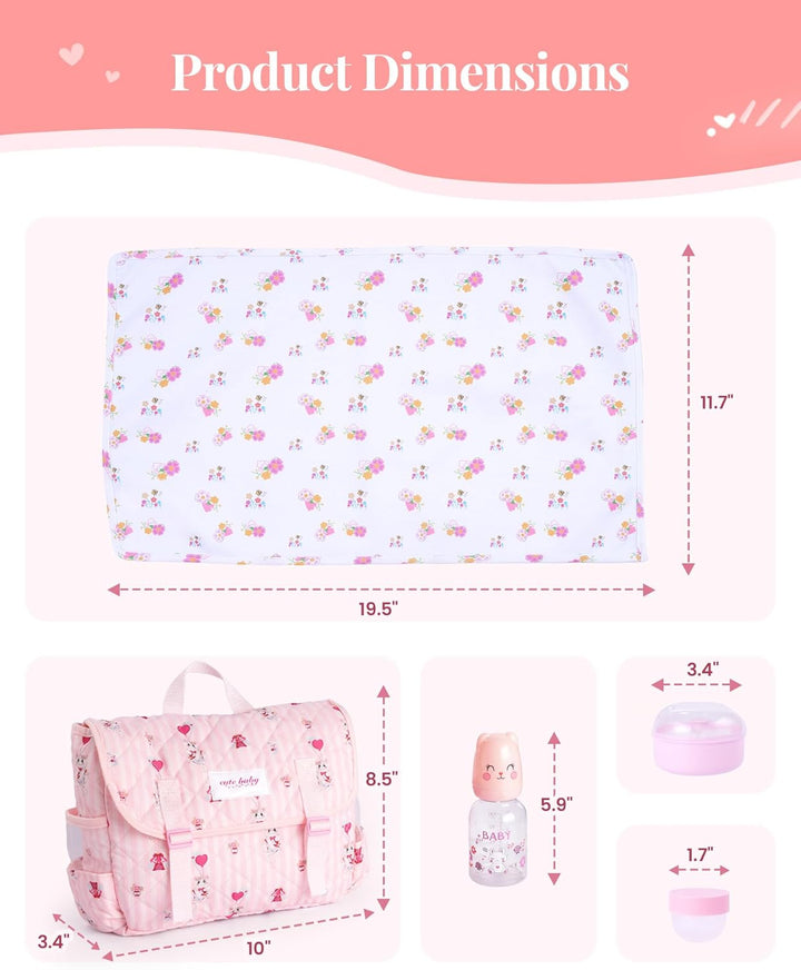 BABESIDE Juego de 10 piezas de accesorios para muñecas reborn para...