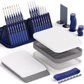Nicpro Kit de pintura en miniatura con paleta húmeda y mango de pintura