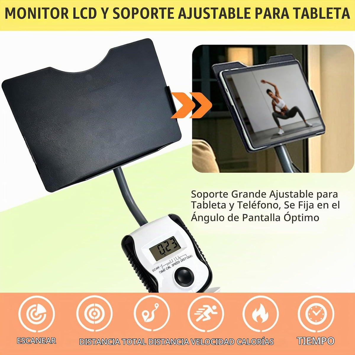 Bicicleta estática estática reclinada magnética plegable y