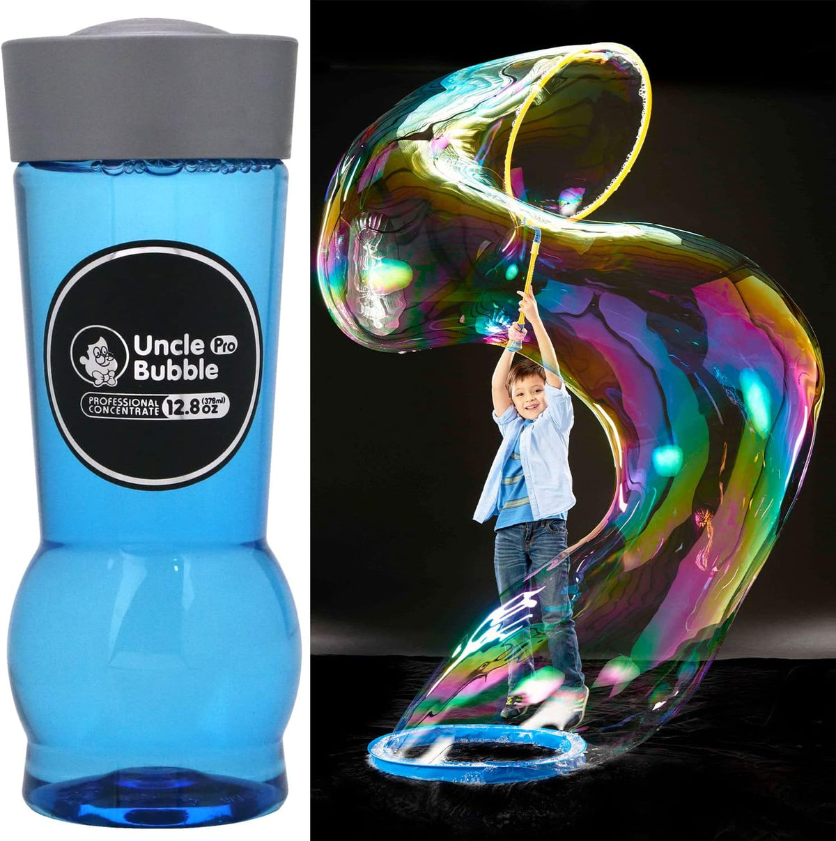 Uncle Bubble Recambio de solución concentrada de burbujas, 12.8 onzas hace