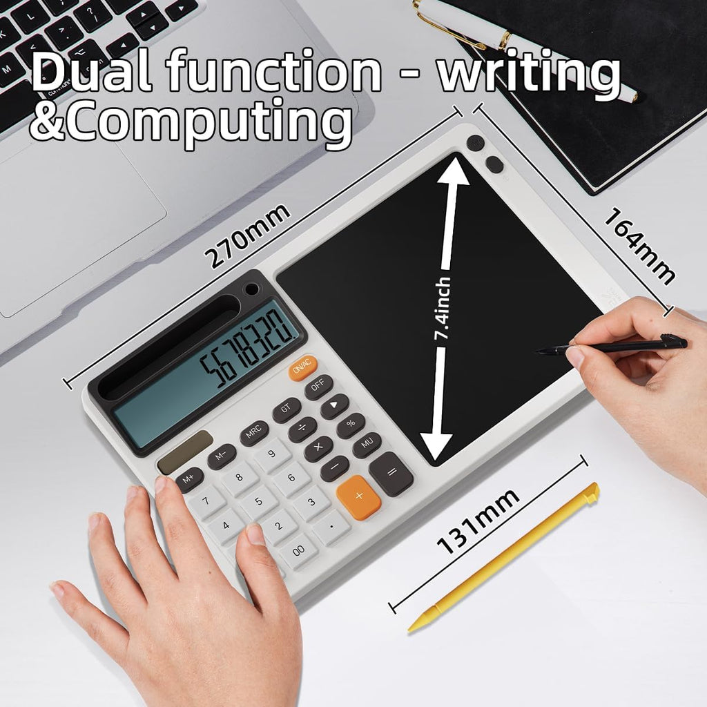 Calculadora solar DPEDUAI con almohadilla de escritura de 7.5 pulgadas