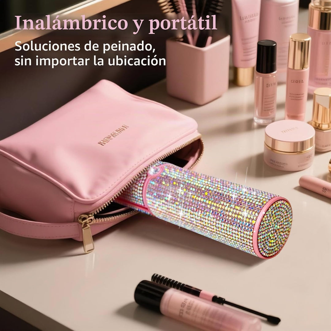 Alisador de pelo inalámbrico, alisador portátil 2 en 1 para alisar...