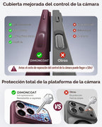 Funda magnética y transparente de 360° para iPhone 18 Pro Max, color