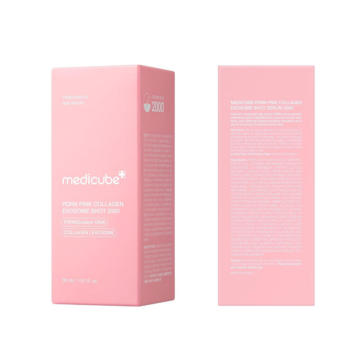 medicube PDRN Suero Shot de Exosoma de Colágeno Rosa 2,000 PPM | Po...