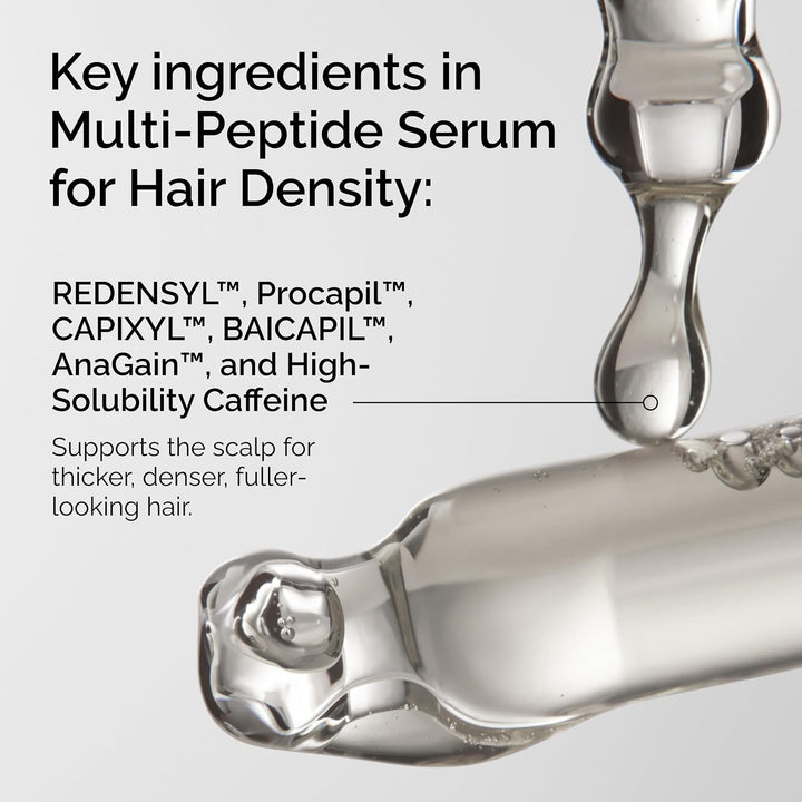 El suero multipéptido ordinario para la densidad del cabello, fórmu...