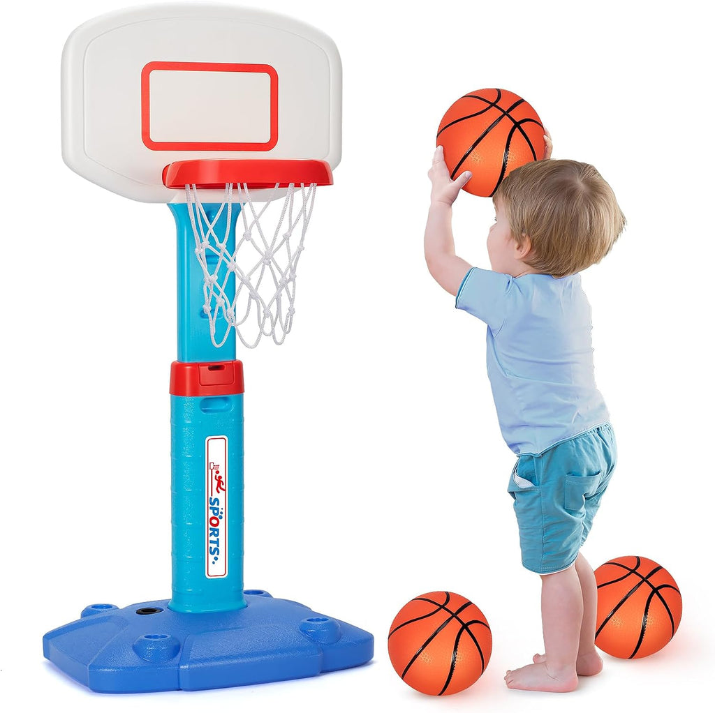 Aro de baloncesto para niños, juego de aro de baloncesto ajustable para