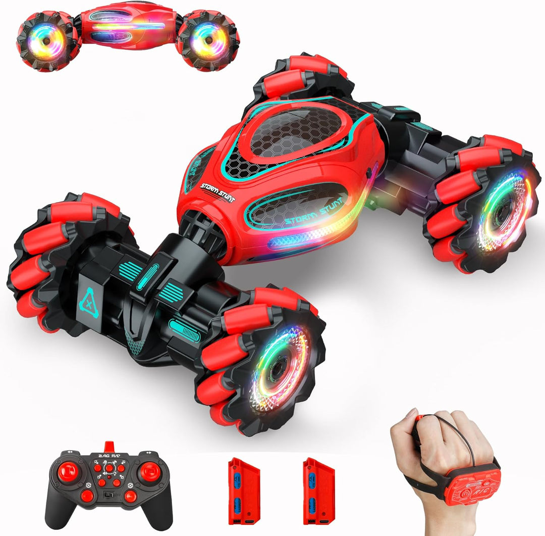 HOSHIPLAY Coche RC de gestos, 1:18 4WD transforma coche de acrobaci...