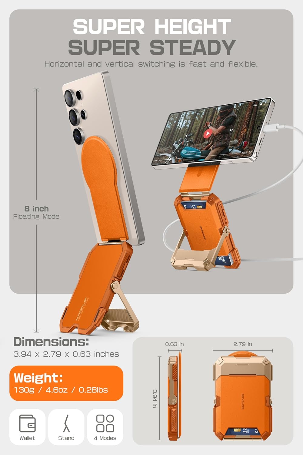 SUPCASE Paquete para funda S26 Ultra y cartera magnética