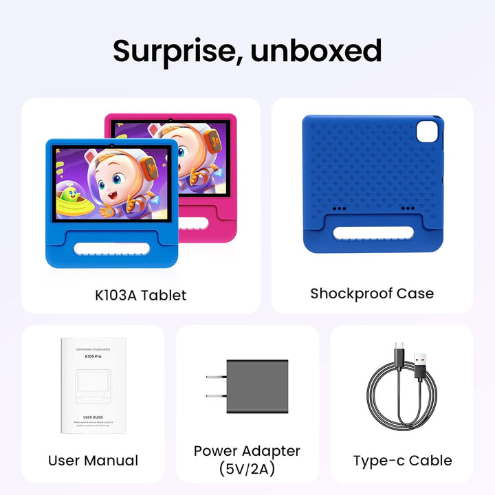 ApoloSignage 2025 Tablet Android 15 para niños, pantalla HD de 10 p...