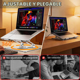 Urmust Soporte giratorio para laptop de 360° para escritorio, eleva...