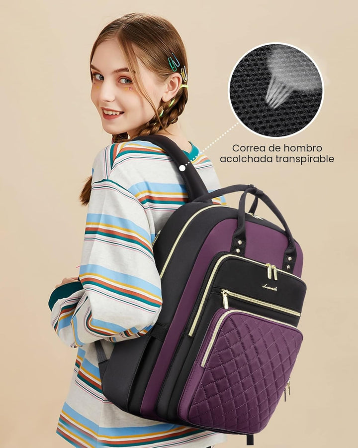 LOVEVOOK Mochila para computadora portátil para mujer, mochila para...