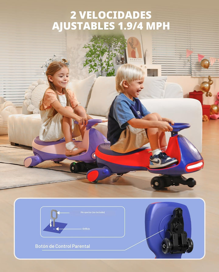 FanttikRide N7 Pro - Coche eléctrico Wiggle con pedal, batería reca...