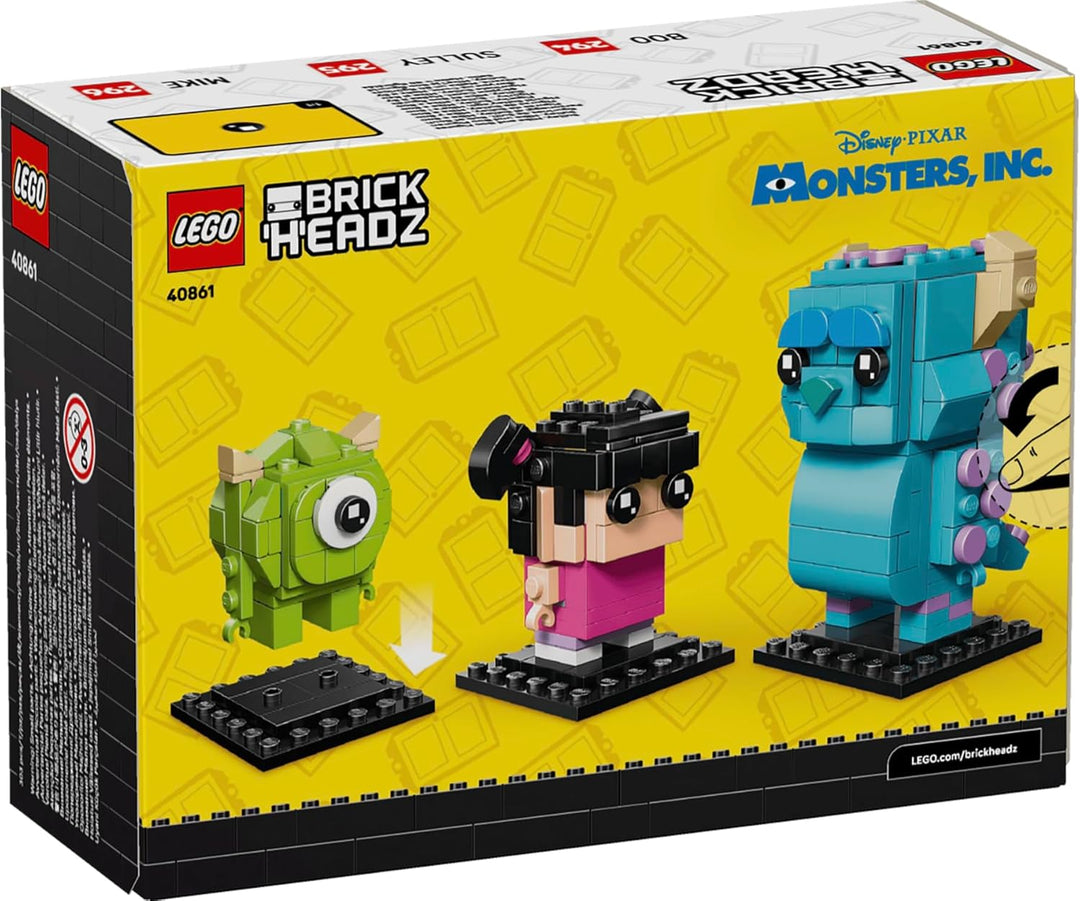 LEGO Brickheadz Sulley Mike and Boo Figuras 40861 Monsters INC 303...