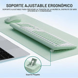 Combo de teclado y mouse inalámbricos, teclado ergonómico silencios...