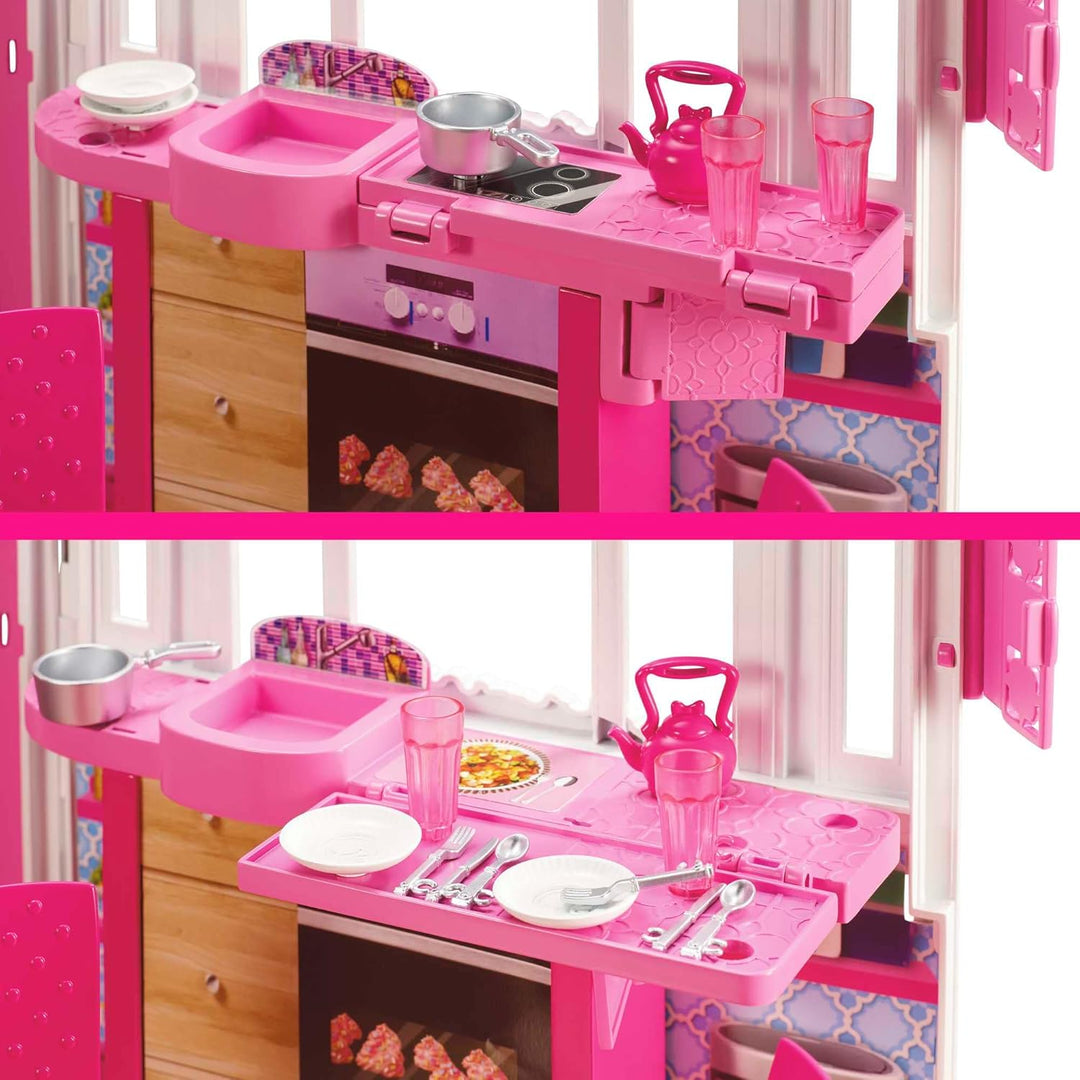 Casa de Muñecas Barbie Glam Getaway, Set de Juego Portátil con Asa...