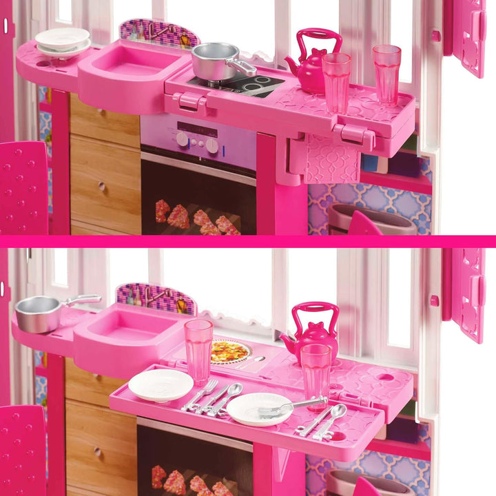 Casa de Muñecas Barbie Glam Getaway, Set de Juego Portátil con Asa...