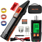 Detector de Interruptor Automático con Probador de Enchufe GFCI, Probador de Voltaje sin Contacto NCV