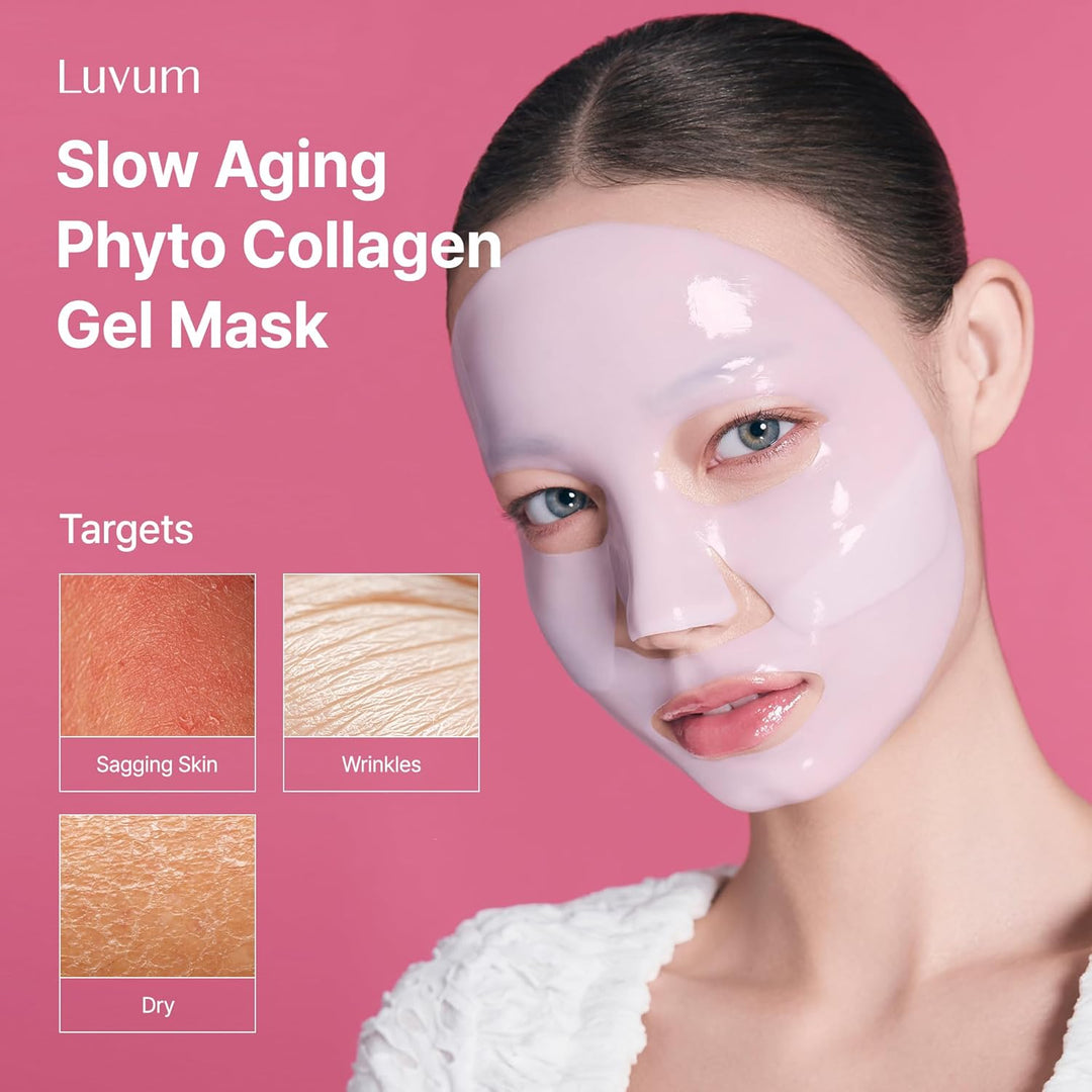 LUVUM Máscara de gel de fitocolágeno de envejecimiento lento, colág...