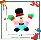 Hopearl Juguete interactivo de Navidad que canta, baila, muñeco de nieve, muñeco de nieve, juguete de peluche animado, regalo para niños pequeños, niños y niñas, 11 pulgadas