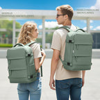 coowoz Mochila grande de viaje para mujeres y hombres, mochila de transporte, mochila de senderismo impermeable, mochila deportiva para exteriores, Verde oliva, 25 L, Mochilas de viaje