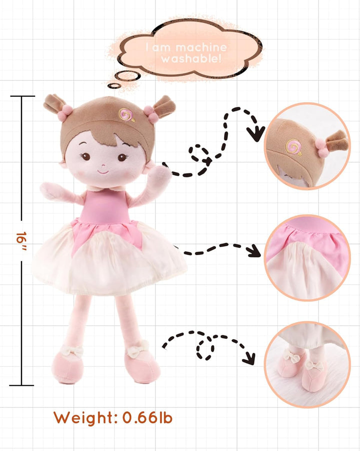 LeyaDoll Juguetes suaves para bebé (16 pulgadas), My First Baby Rag...