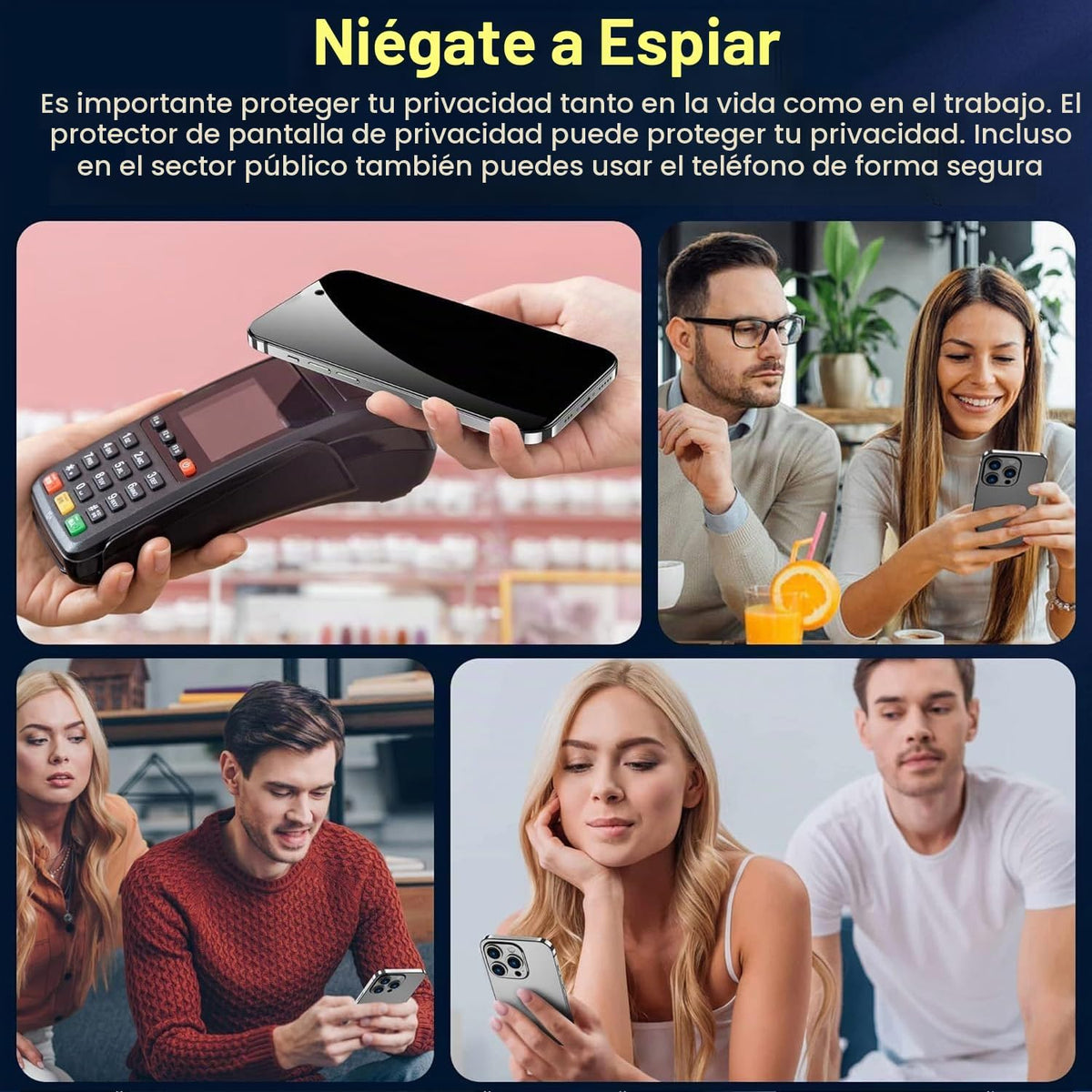 ImpactStrong Protector de pantalla de privacidad antiespía para iPhone 17 (6.3 pulgadas), vidrio templado 9H, resistente a roturas, antiarañazos, kit de fácil instalación, compatible con fundas, paquete de 2