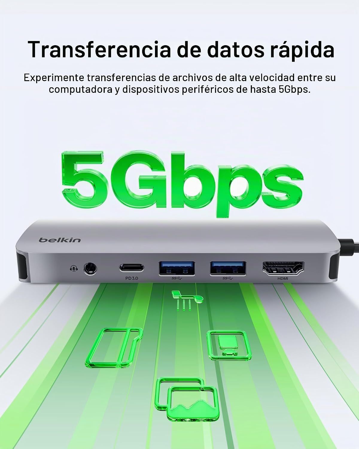 Belkin, AVC009fqSGY-V2, hub USB