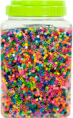 Perler Tarro de cuentas de fusión multimezcla, colores surtidos, paquete de 22000 (PER17000)