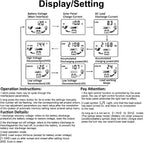 Controlador de carga de panel solar MPPT de 60 A, controlador de cargador de batería solar automático de 12 V/24 V con pantalla LCD, puerto USB dual y temporizador de ajuste de horas de
