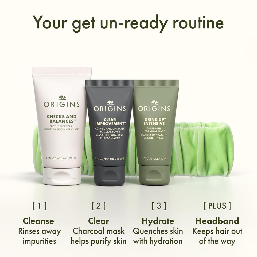 Origins Consigue el set de regalo para el cuidado de la piel Un-Ready