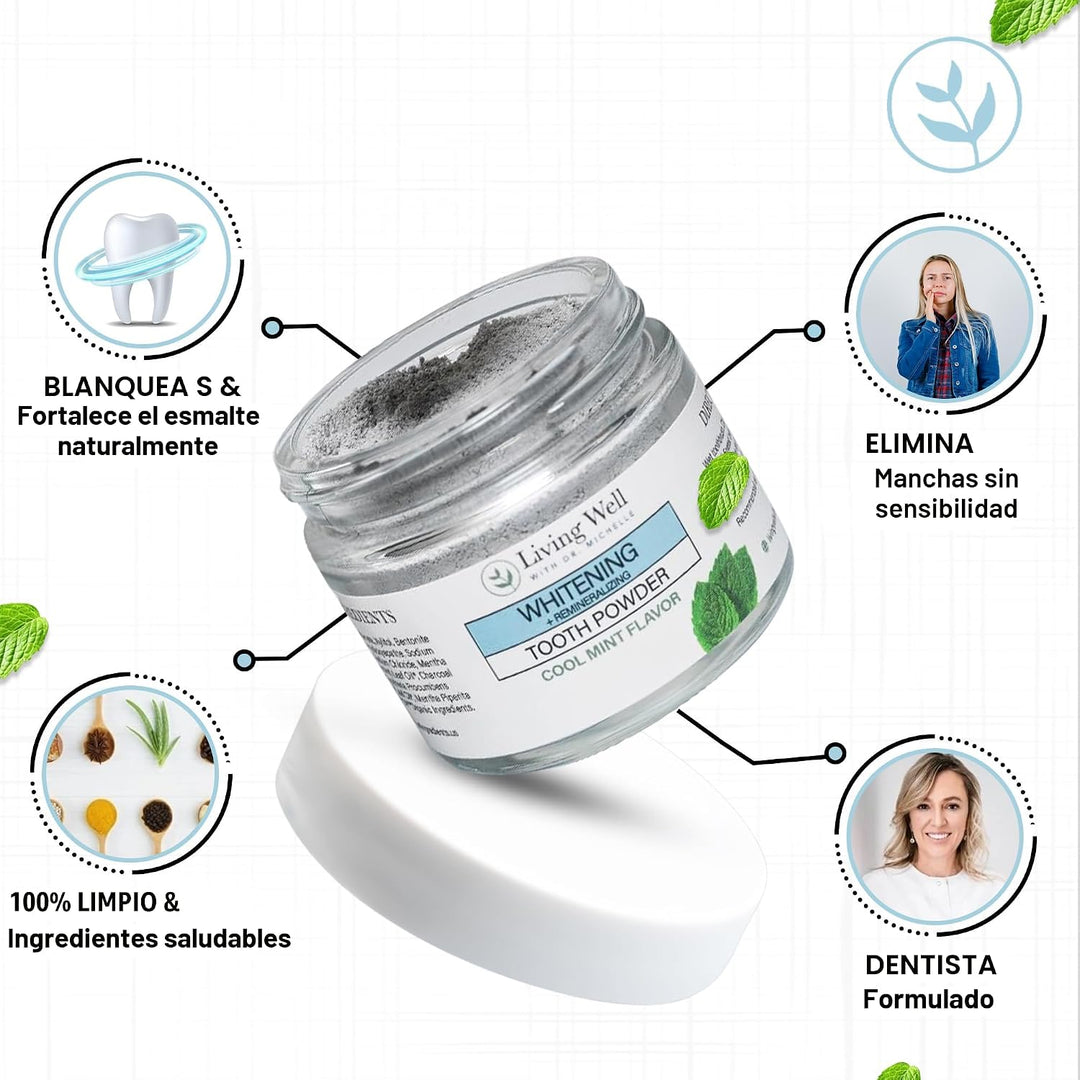 Viviendo bien con la Dra. Michelle Polvo dental remineralizante y b...