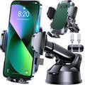 Soporte universal para teléfono celular para automóvil [potente ventosa] Soporte universal para teléfono de automóvil para salpicadero, parabrisas de ventilación, brazo largo, soporte para teléfono celular, funda gruesa, compatible con teléfonos pesados