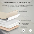 Funda de asiento de coche para piel sintética de lujo y comodidad
