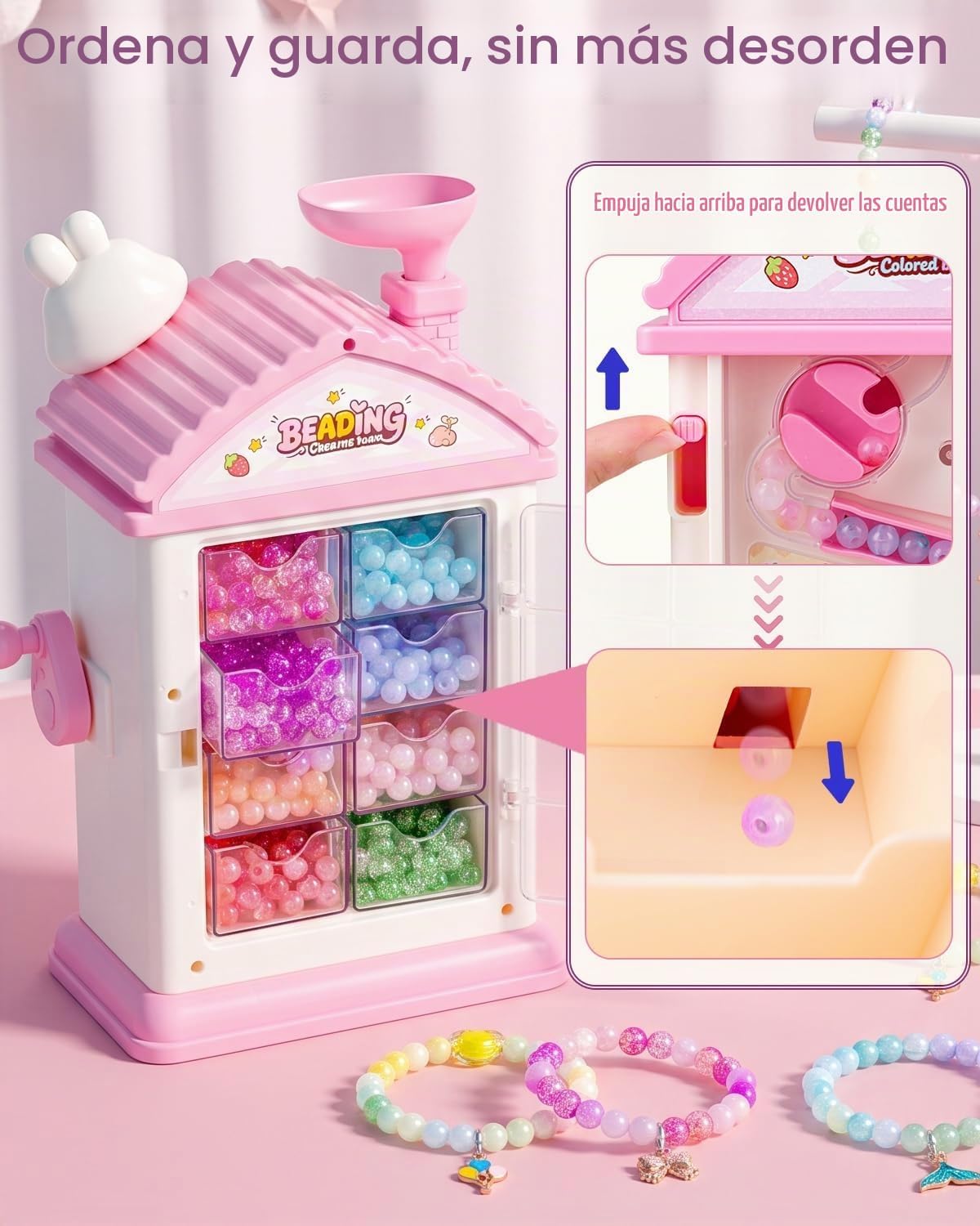 Kit de fabricación de pulseras, más de 800 cuentas, regalo de