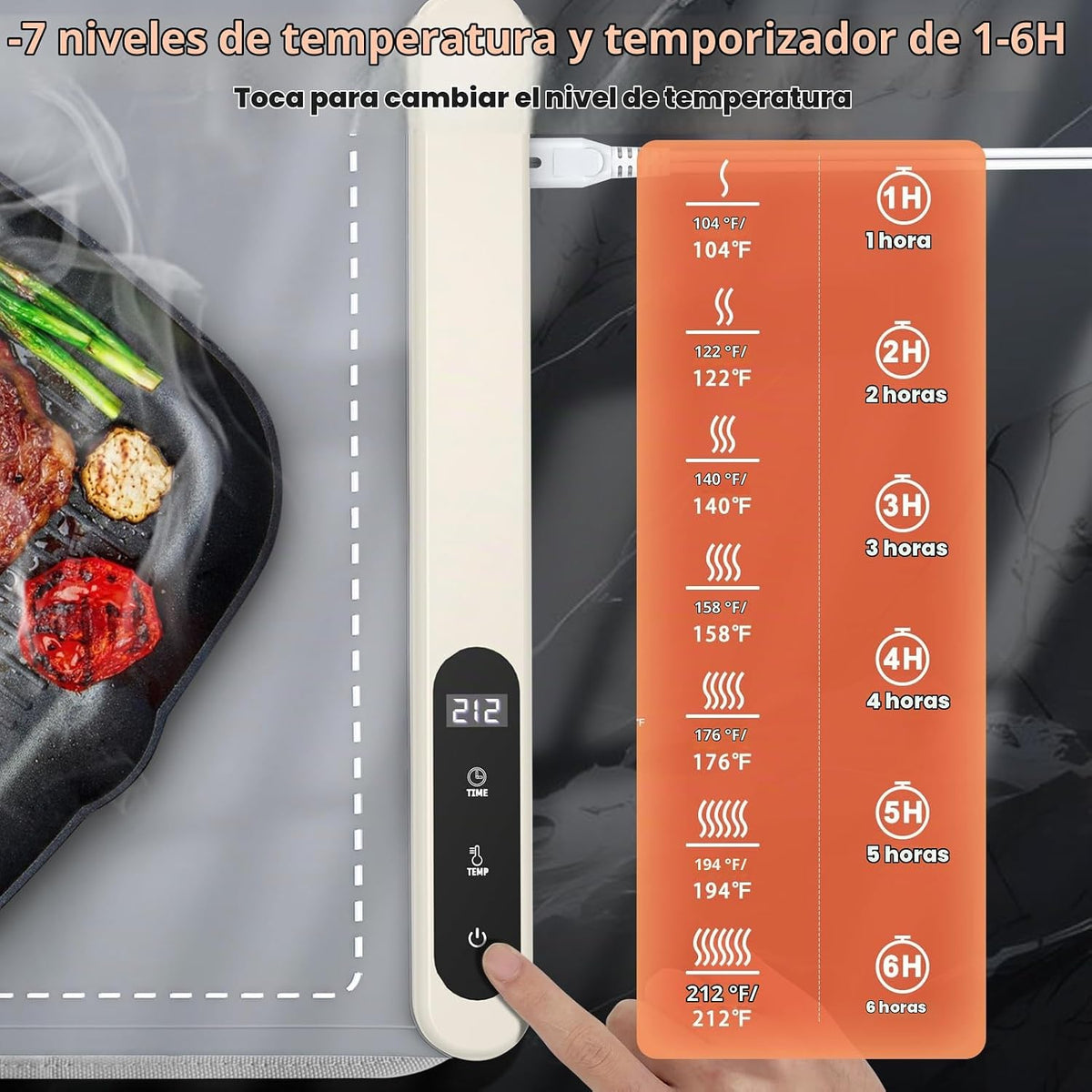 FYY Tapete de calentamiento para alimentos con almohadilla resistente al