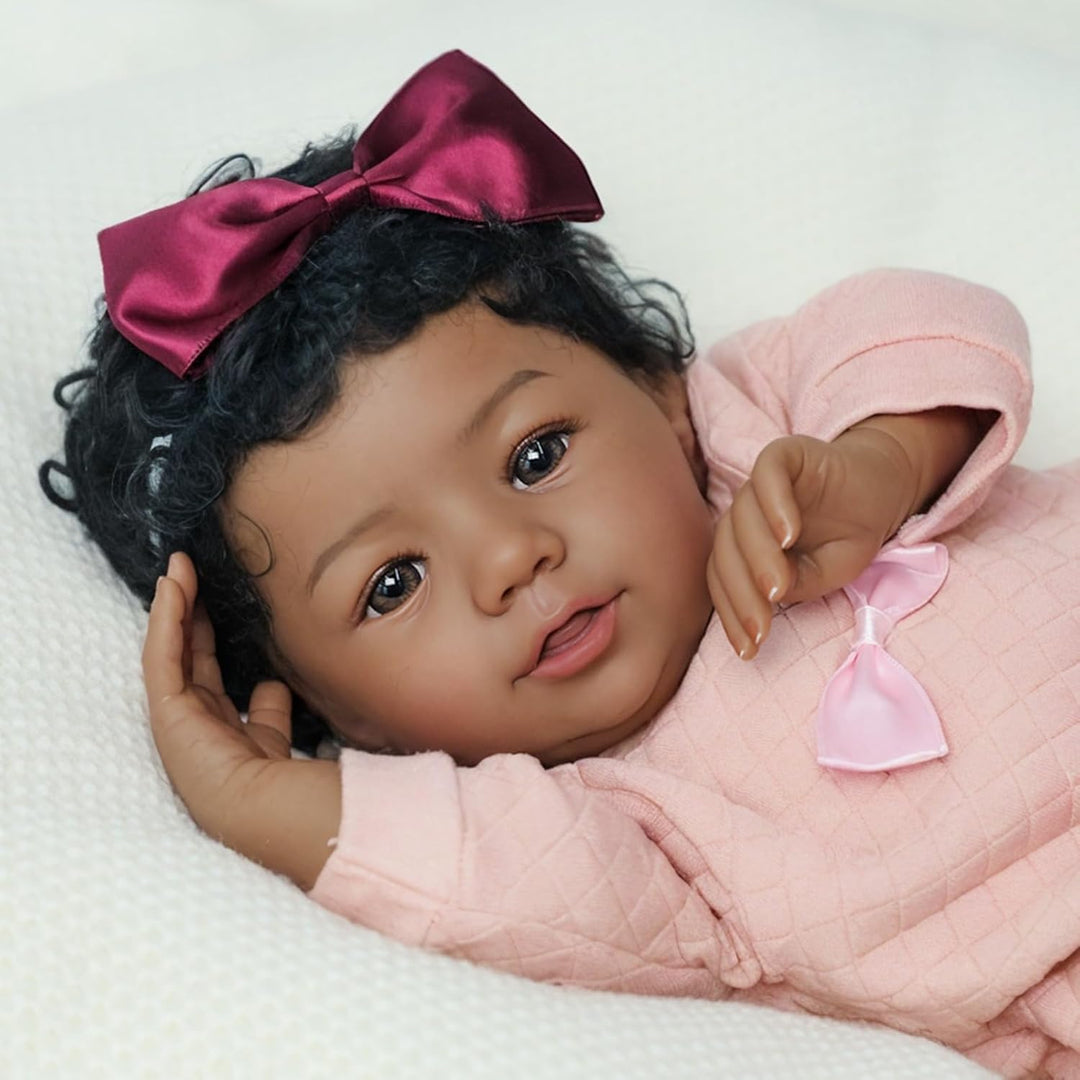 KSBD - Muñeca Reborn realista de bebé niña negra \u2013 Muñeca reci...