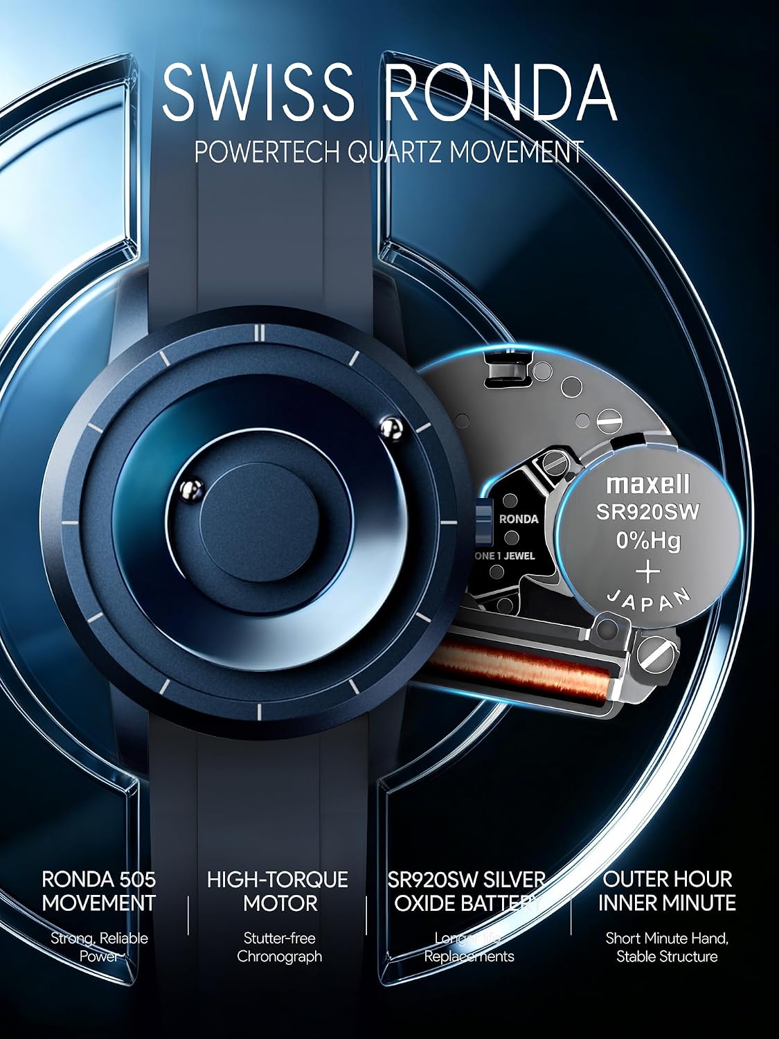 EUTOUR Reloj analógico de cuentas magnéticas, correa de acero inoxidable y diseño único de puntero, relojes magnéticos unisex, reloj magnético súper fuerte para hombre
