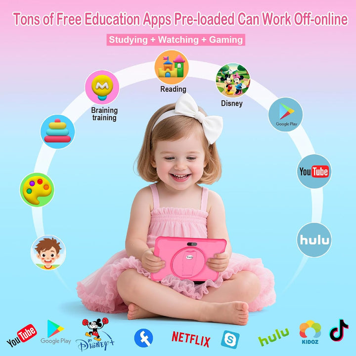 Tableta para niños, tableta de 10.1 pulgadas para niños con funda i...