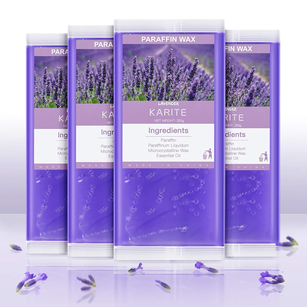 KARITE Bloques de perlas de cera de parafina perfumada de lavanda,...