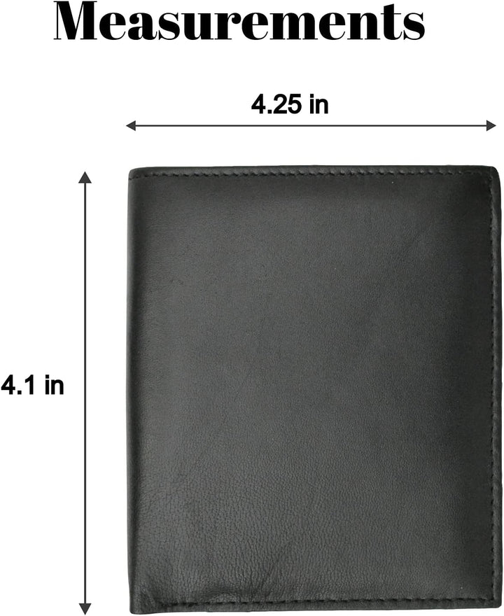 Swiss Marshall Cartera europea de piel de cordero con bloqueo RFID...