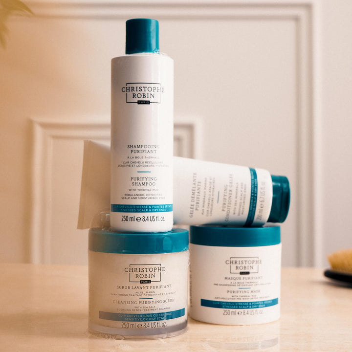 Christophe Robin Exfoliante purificador del cuero cabelludo con sal...