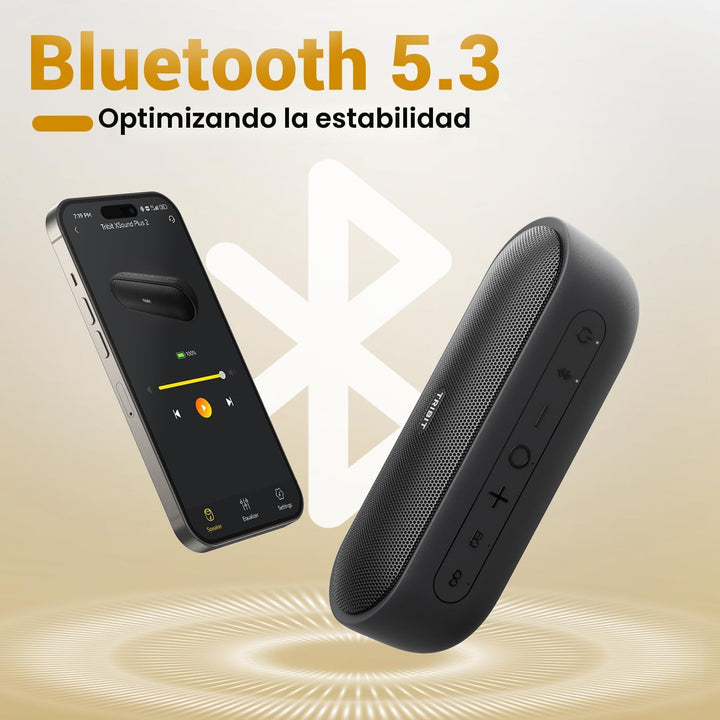 Tribit Altavoz Bluetooth portátil XSound Plus 2, altavoz inalámbric...