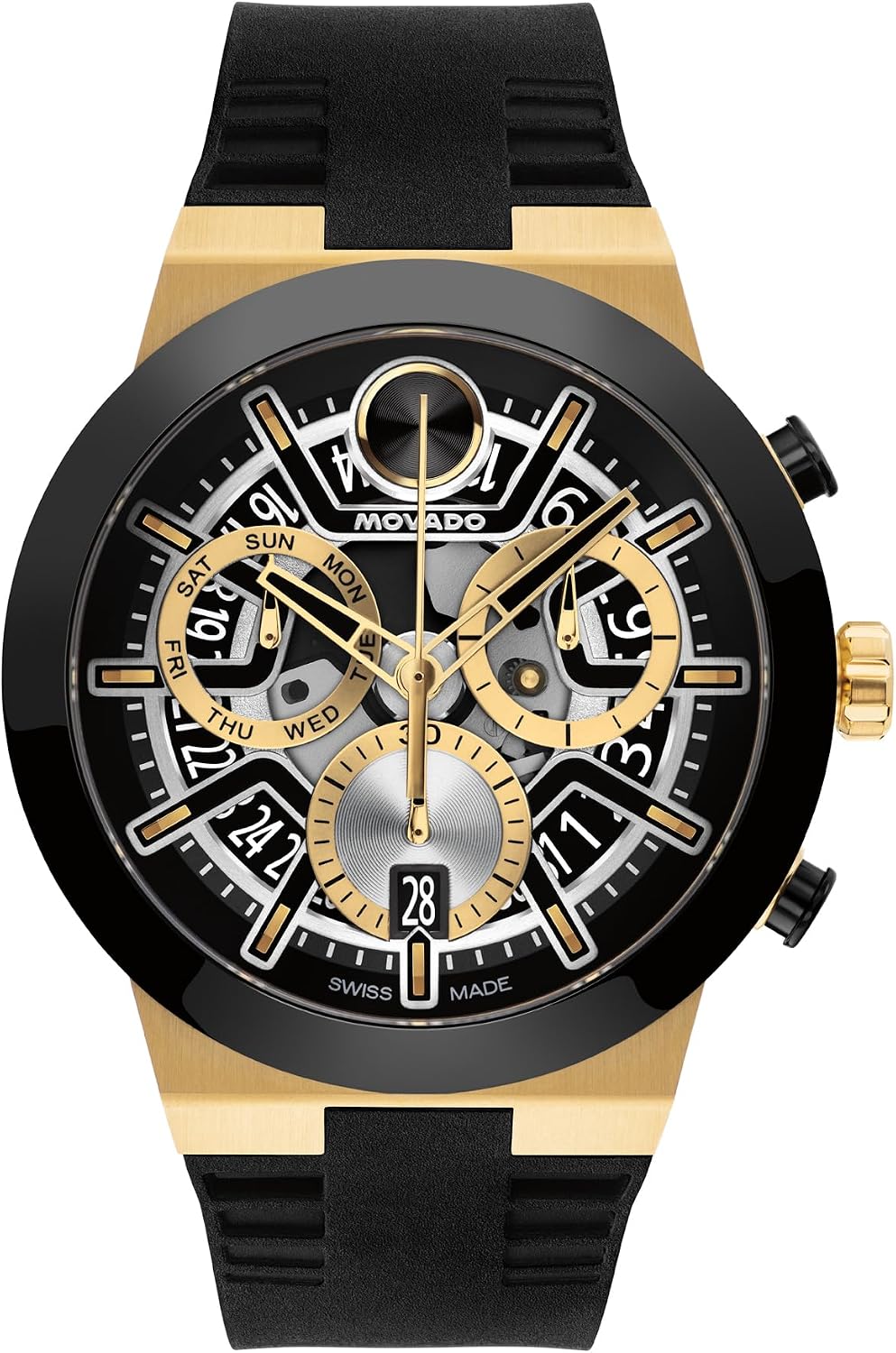 Movado Bold Fusion Reloj cronógrafo suizo para hombre 1.8 in