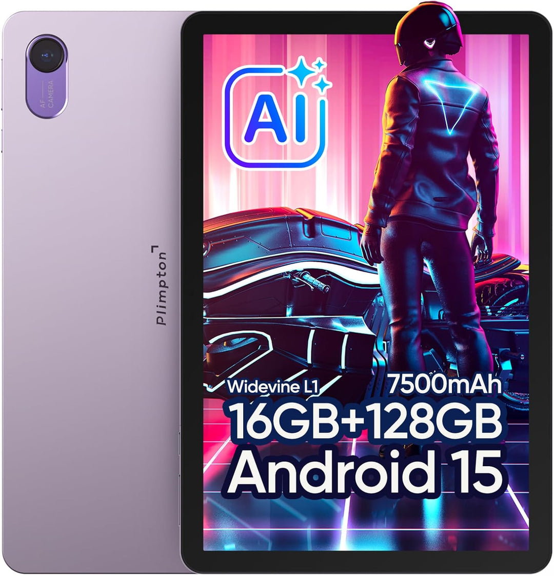 plimpton Paquete de tableta Android 15 de 10 pulgadas con protector...