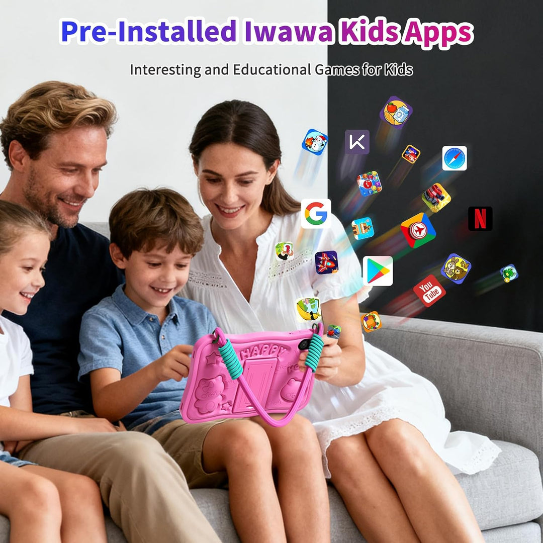 NEWISION Tablet de 10 pulgadas para niños, Android 15 Tablet educat...